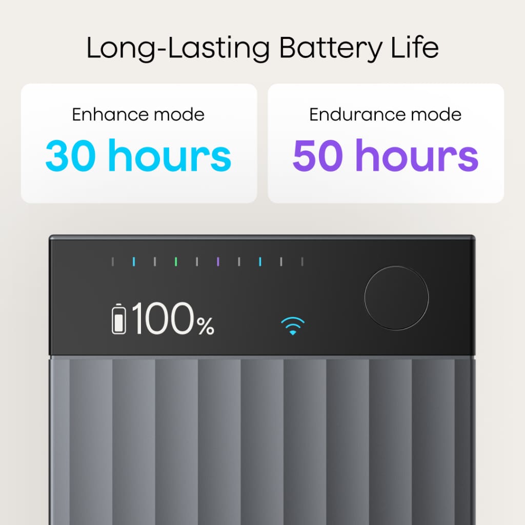 PLAUD Note Pro bateri sehingga 30 jam Enhance dan 50 jam Endurance